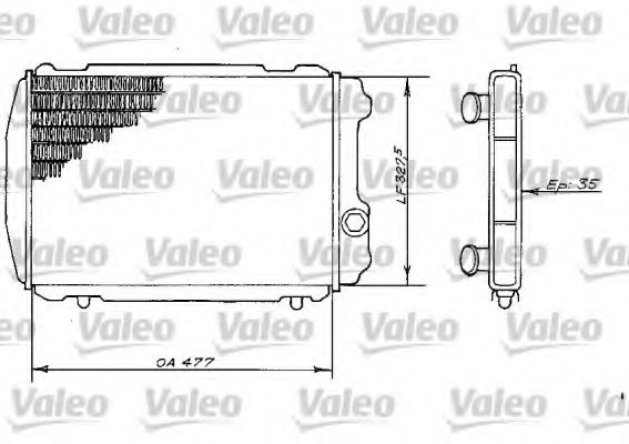 VALEO 730526 Radiator, engine cooling